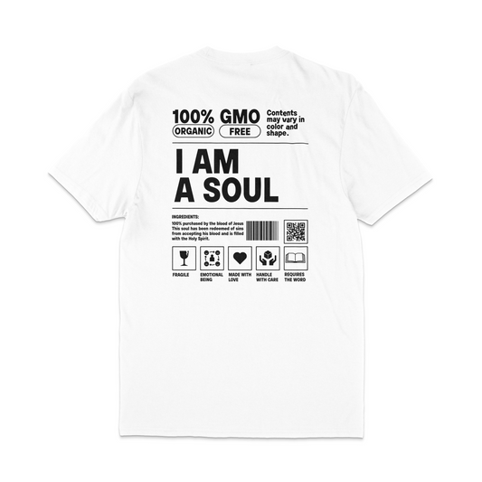 I AM A SOUL TEE WHITE