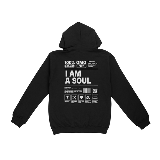 I AM A SOUL PULLOVER BLACK